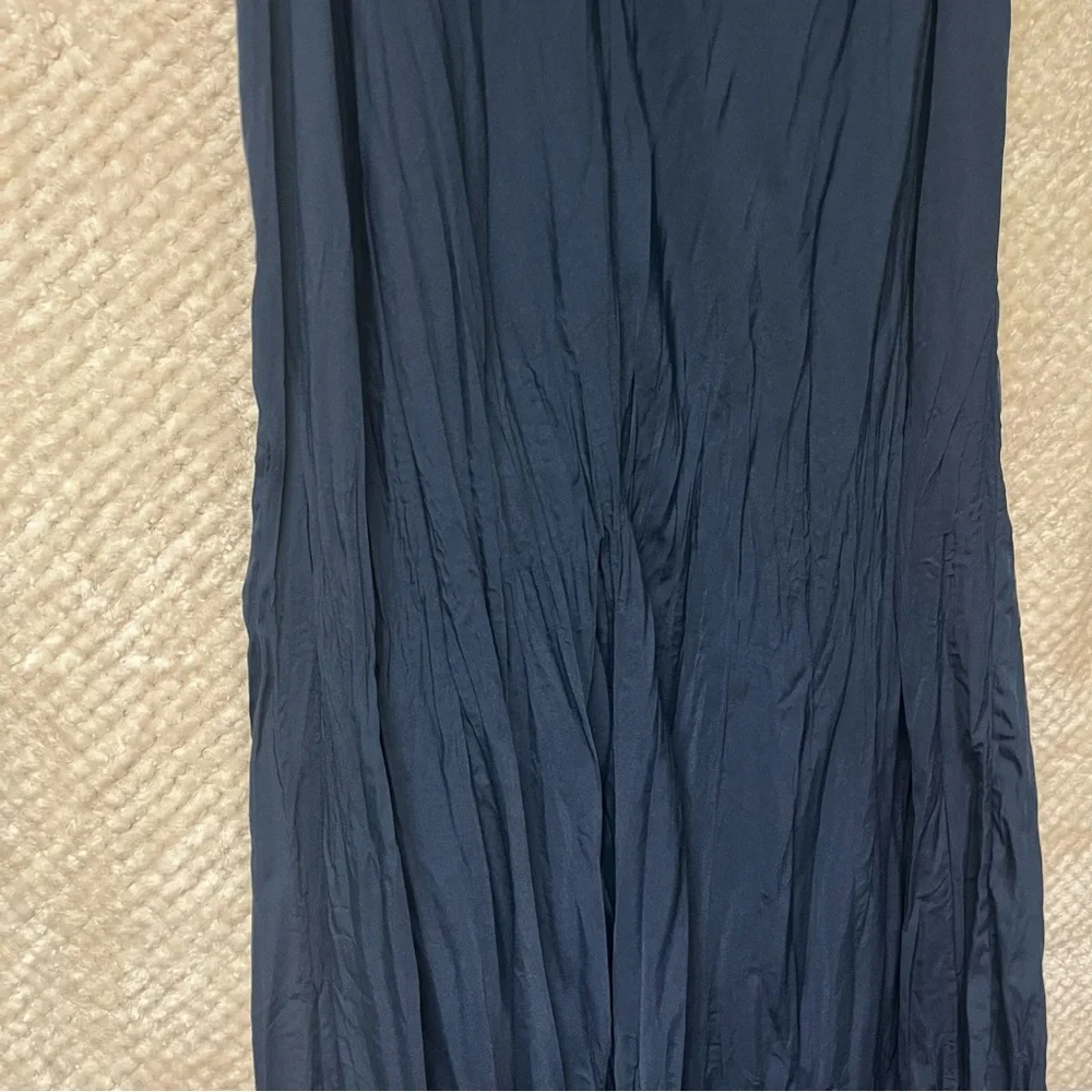 Soft Surroundings Mizu Dress Blues Flowy Maxi Dress Size XL Back Slit NWT - Picture 9 of 13